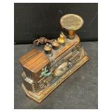 Light up train engine, locomotive clock