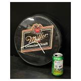 Lot of 3 clocks: Miller Genuine Draft, Windsor Canadian Whiskey, Lindeman