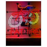 Fat Tire bicycle neon sign, NIB