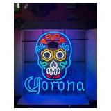 Corona Sugar Skull, Day of the Dead neon sign, NIB