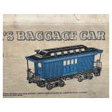 Jim Beam train cars and tracks - Baggage car