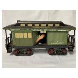 Jim Beam train cars and tracks - Baggage car
