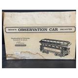 Jim Beam train cars and tracks - observation car