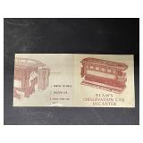 Jim Beam train cars and tracks - observation car