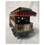 Jim Beam train cars and tracks - observation car