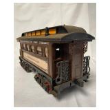 Jim Beam train cars and tracks - observation car