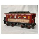 Jim Beam train cars and tracks - dining car