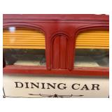 Jim Beam train cars and tracks - dining car