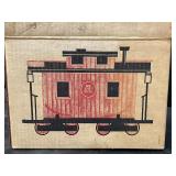 Jim Beam train cars and tracks - caboose