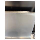 Set of 4 Modern Black Faux Leather Side Chairs with Metal Legs