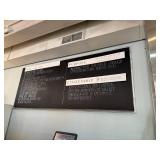 Large Framed Office Chalkboard