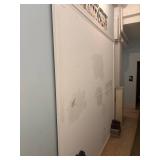 Set of 2 Tall White Storage Cabinets