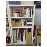 Two White 3-Shelf Bookcase Cabinet