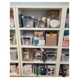 Set of 2 White Office Storage Shelf Units