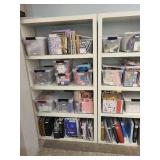 White Office Bookshelves with Adjustable Shelves - Set of 2
