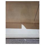 Retail Store POG Board Gondola Shelving with Pegboard and Steel Shelves