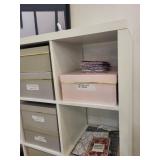 White Cubby Storage Shelf with 16 Compartments