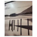 Large Framed Black and White Landscape Wall Art