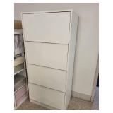 White 4-Drawer Vertical Metal Filing Cabinet