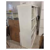 White Cubby Style Storage Shelf Unit