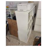 White Cubby Style Storage Shelf Unit
