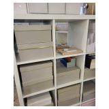 White Cubby Style Storage Shelf Unit