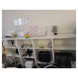 Two White Modular Storage Shelf Unit with Adjustable Shelves