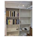 White Double-Sided Display Shelving Unit