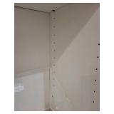 White Double-Sided Display Shelving Unit