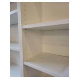 Pair of White Freestanding Bookshelves