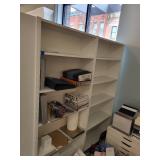 Pair of White Office Bookshelves