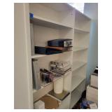 Pair of White Office Bookshelves