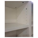 Pair of White Office Bookshelves