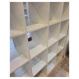 White 16-Cube Storage Shelf Unit