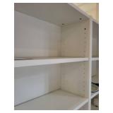 White Office Storage Shelving Unit with Adjustable Shelves