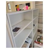 White Office Storage Shelving Unit with Adjustable Shelves