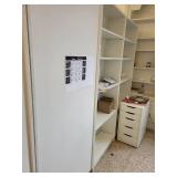 White Office Storage Shelving Unit with Adjustable Shelves