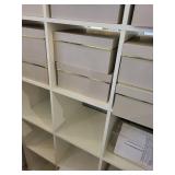 White Modular Cube Storage Shelving Unit