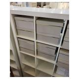 White Modular Cube Storage Shelving Unit
