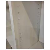 Pair of White 5-Shelf Bookcases