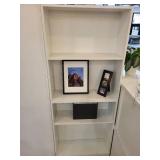 White Wood Bookshelf and Storage Unit