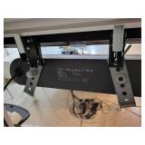 Mobile Dual Monitor Stand with Adjustable Height  - TV