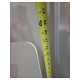 Set of 4 White Modern Stacking Chairs with Metal Legs