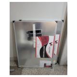 VIZ-PRO Dry Erase Whiteboard with Aluminum Frame 36x24 Inch