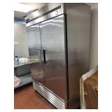 True T-49F Commercial Stainless Steel Two Door Freezer - Working Condition