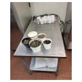 Eagle Group Stainless Steel Commercial Work Table with Lower Shelf