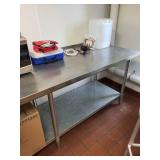Stainless Steel Commercial Work Table with Undershelf
