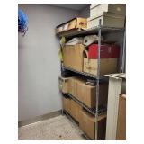 Metal Wire Storage Shelf Unit with Four Shelves