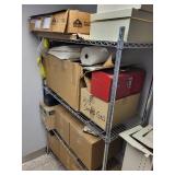 Metal Wire Storage Shelf Unit with Four Shelves