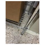 Metal Wire Storage Shelf Unit with Four Shelves